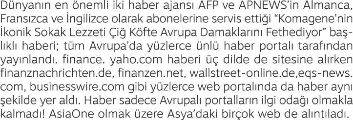 D nyan n en nemli iki haber ajans  AFP ve APNEWS’in Almanca, Frans zca ve  ngilizce olarak abonelerine servis etti i...